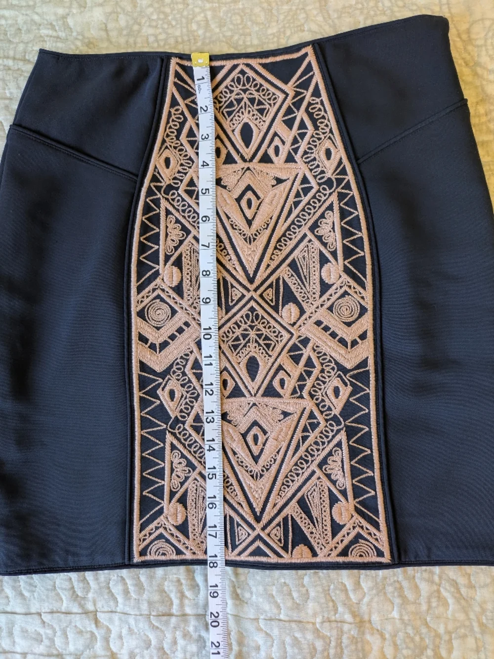 Tibi Pencil Skirt with Blush Embroidered Panel, ASO Serena Van Der Woodsen NWOT - Picture 6 of 16